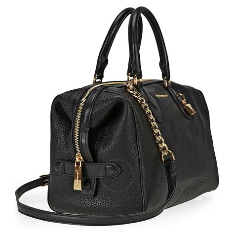 michael kors grayson large convertible black pebble leather satchel bag|Michael Kors Grayson Large Convertible Black Pebble Leather .